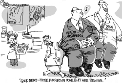 HILLARY HEALTH CARE by Pat Bagley