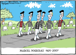 MARCEL MARCEAU by Bob Englehart