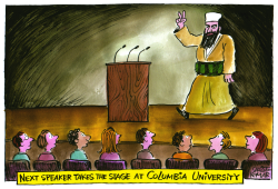 OSAMA AT COLUMBIA UNIVERSITY  by Christo Komarnitski