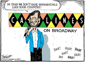 AHMADINEJAD IN NEW YORK by Bob Englehart