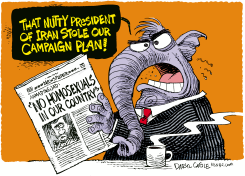 IRAN AND REPUBLICANS  by Daryl Cagle