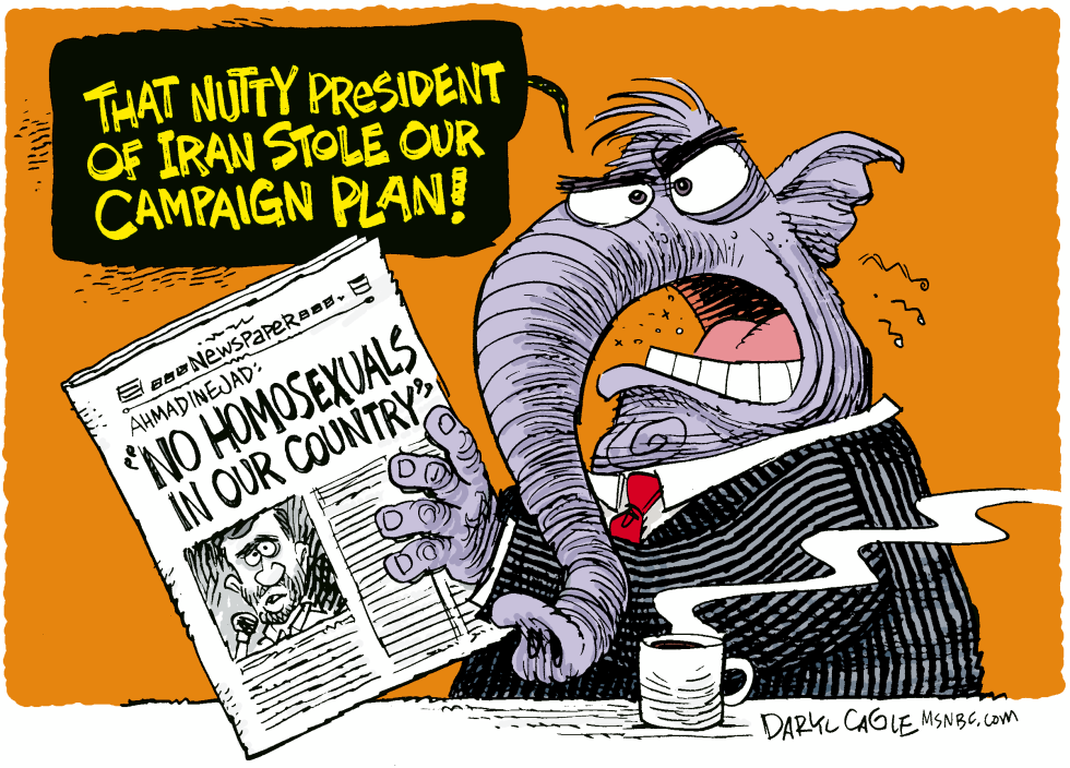  IRAN AND REPUBLICANS  by Daryl Cagle