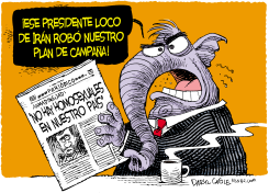 IRAN Y LOS REPUBLICANOS  by Daryl Cagle