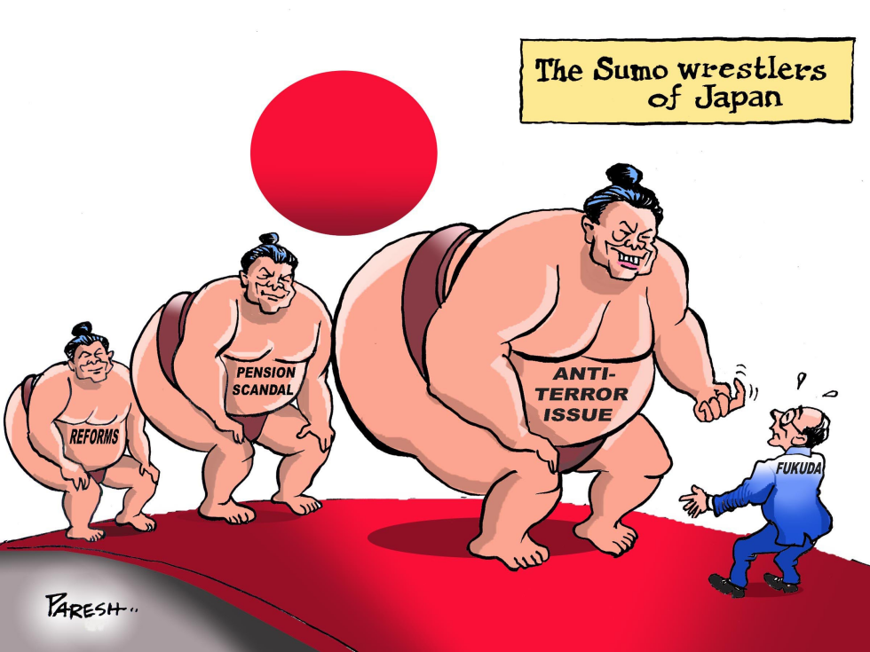  SUMO WRESTLERS OF JAPAN by Paresh Nath