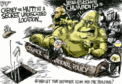 CHENEY THE HUTT by Pat Bagley