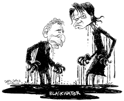 EL AGUA NEGRA DE BLACKWATER by Daryl Cagle