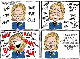 HILLARYS LAUGH by Bob Englehart