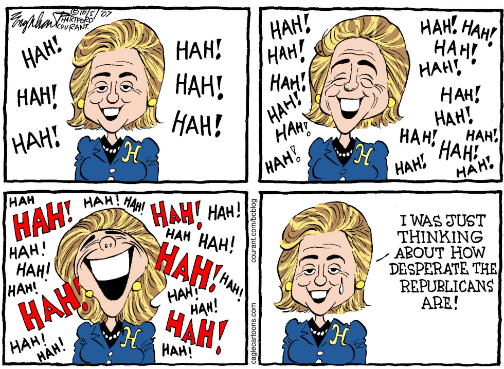  HILLARYS LAUGH by Bob Englehart