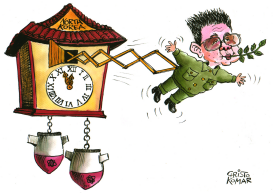 KIM JONG IL'S COOKOO CLOCK  by Christo Komarnitski