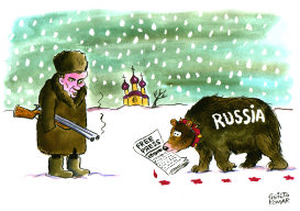 PUTIN AND FREE PRESS  by Christo Komarnitski