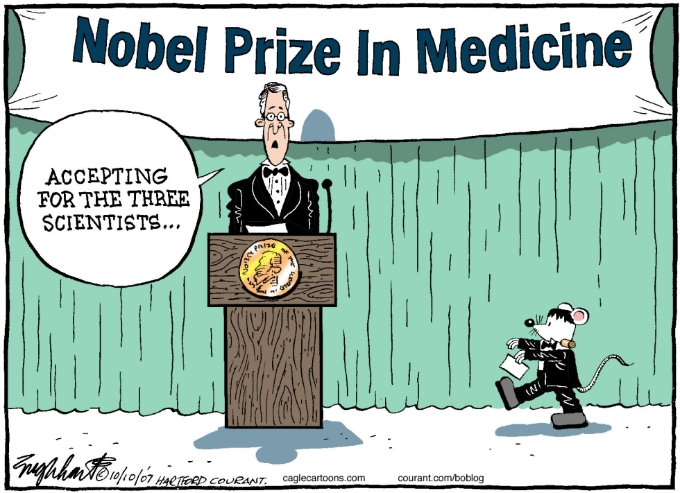  NOBEL PRIZE IN MEDICINE  by Bob Englehart