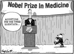 NOBEL PRIZE IN MEDICINE by Bob Englehart