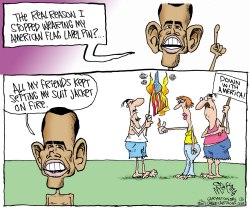 OBAMAS MISSING PIN by Gary McCoy