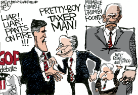 REPUBLICAN DEBATE by Pat Bagley