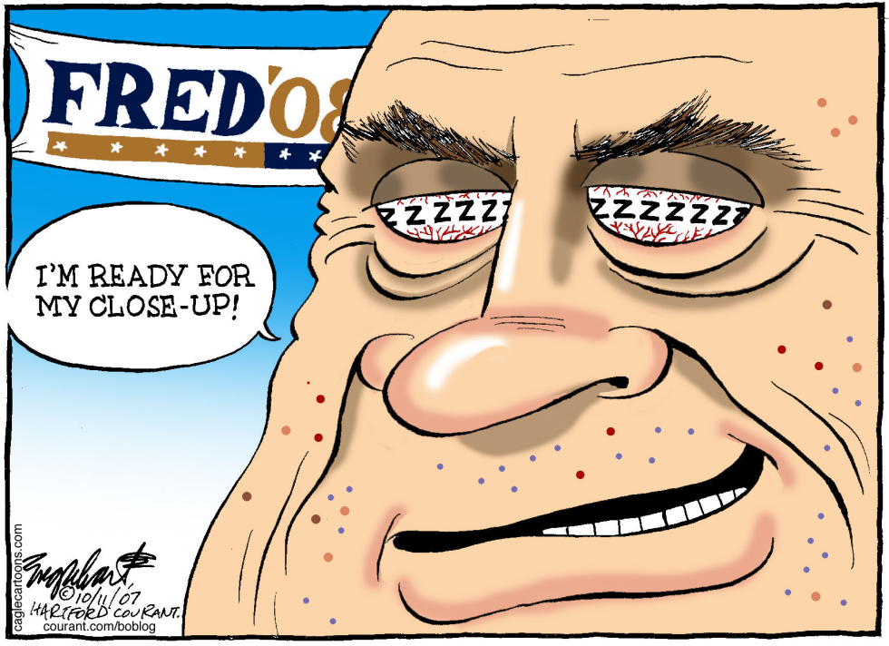  FRED THOMPSON by Bob Englehart