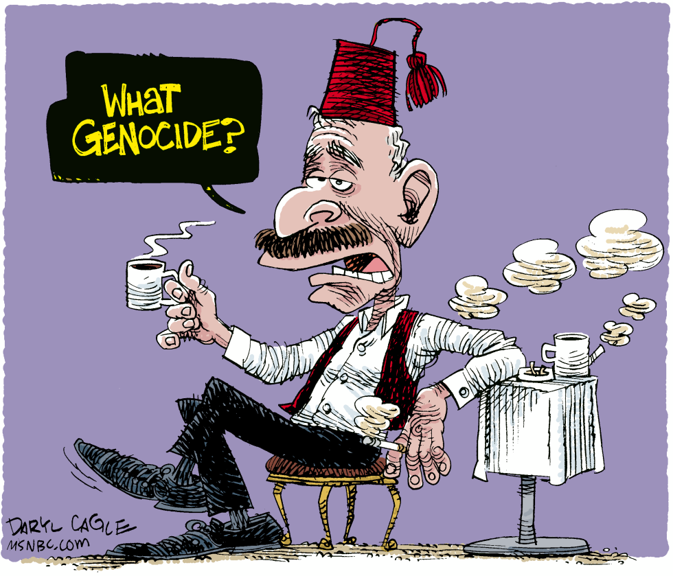  BUSH AND ARMENIA GENOCIDE by Daryl Cagle