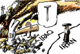 CLAVANDO A IRAN  by Pat Bagley