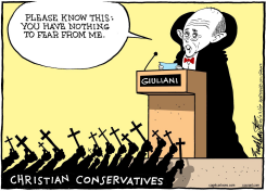 RUDY GIULIANI by Bob Englehart