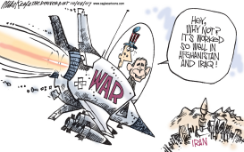 WAR WITH IRAN by Mike Keefe