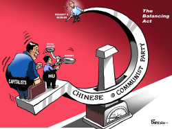 CHINESE BALANCING ACT by Paresh Nath