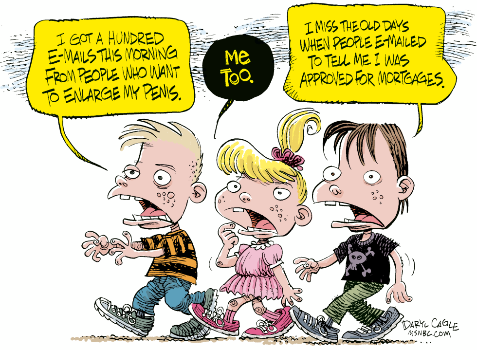  E-MAIL AND KIDS  by Daryl Cagle