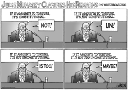 JUDGE MUKASEY ON WATERBOARDING by RJ Matson