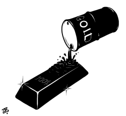 OIL IS GOLD NOW by Emad Hajjaj