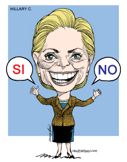 HILLARY CLINTON COL by Arcadio Esquivel