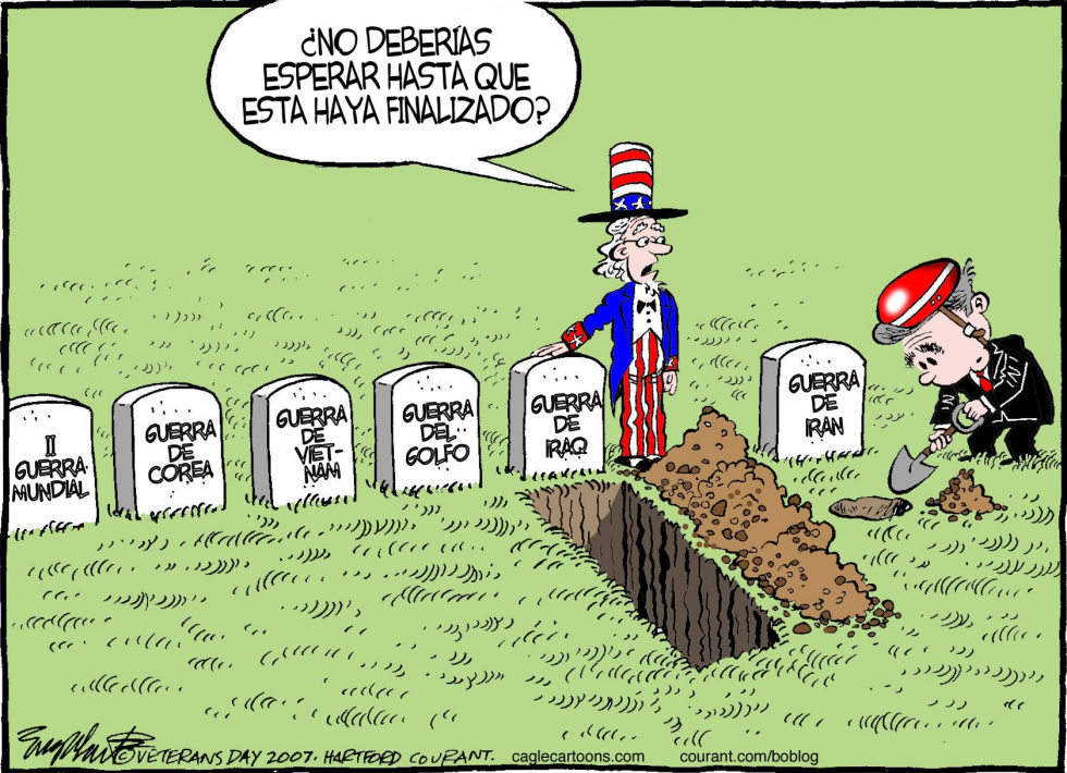  DIA DE LOS VETERANOS  by Bob Englehart