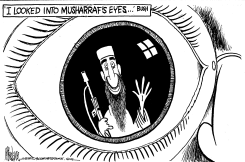 EYES OF MUSHARRAF by Mike Lane