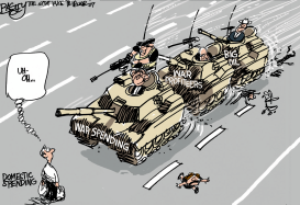 TANKS TO BUSH  by Pat Bagley