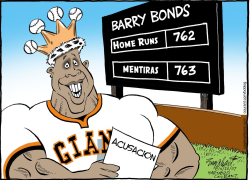 BARRY BONDS  by Bob Englehart