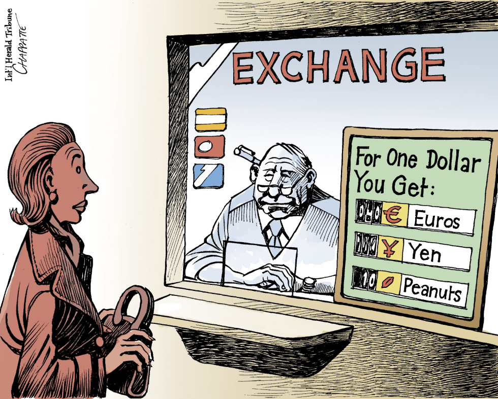  WEAK DOLLAR by Patrick Chappatte