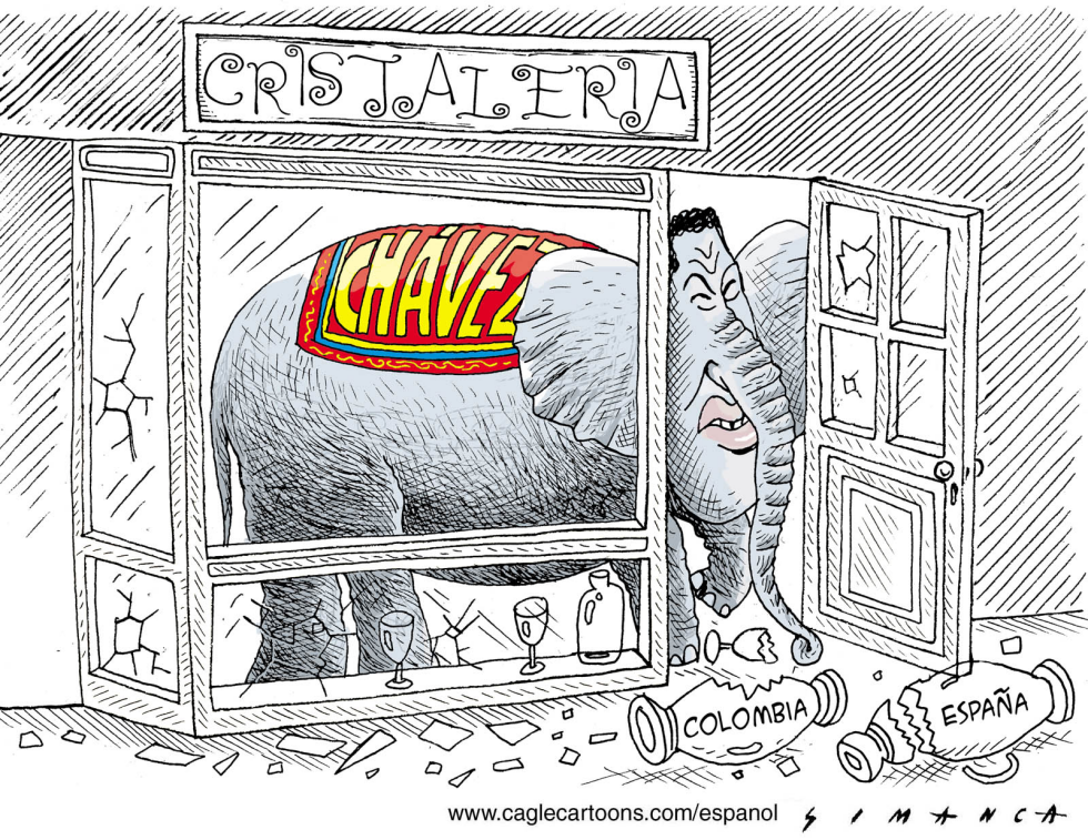  HUGO CHAVEZ IN A CHINA SHOP  by Osmani Simanca