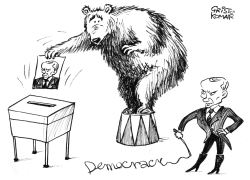 RUSSIA'S PARLIAMENTARY ELECTIONS - B&W by Christo Komarnitski