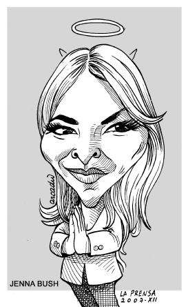 JENNA BUSH DE EEUU by Arcadio Esquivel