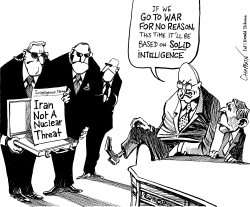 IRAN NOT A NUCLEAR THREAT by Patrick Chappatte