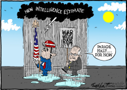 NATIONAL INTELLIGENCE ESTIMATE ON IRAN by Bob Englehart