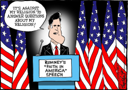 MITT ROMNEYS FAITH IN AMERICA SPEECH by Bob Englehart