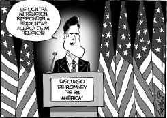 DISCURSO FE EN AMERICA DE MITT ROMNEY by Bob Englehart