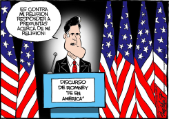 DISCURSO FE EN AMERICA DE MITT ROMNEY  by Bob Englehart