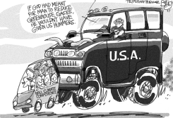 BUSH HUMMER by Pat Bagley