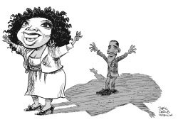 OPRAH Y OBAMA by Daryl Cagle