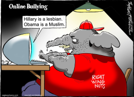 ONLINE BULLYING by Bob Englehart