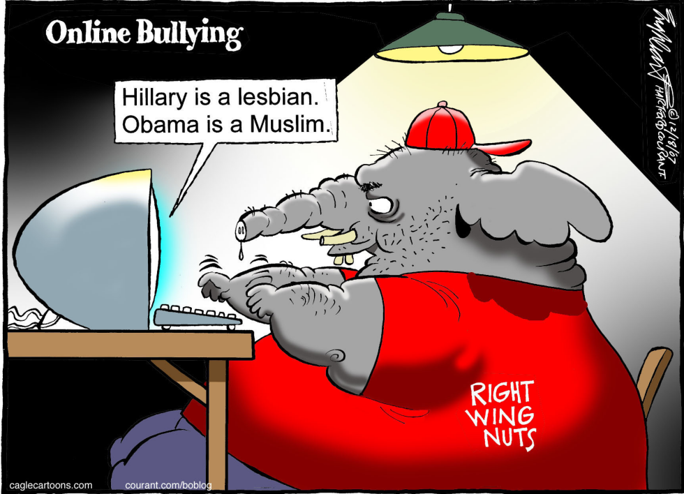  ONLINE BULLYING by Bob Englehart