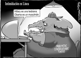 INTIMIDACION EN LINEA by Bob Englehart