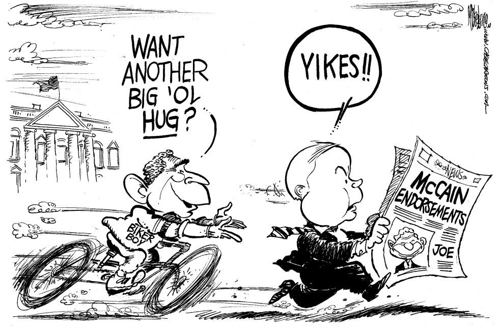  HUGS FOR MCCAIN by Mike Lane