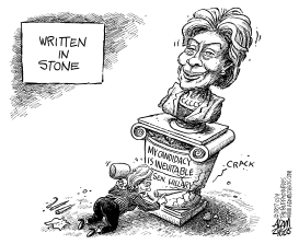 HILLARY INEVITABLE by Adam Zyglis