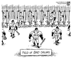 FIELD OF BAD DREAMS by Adam Zyglis