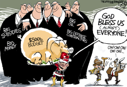 GOD BLESSED BUDGET by Pat Bagley